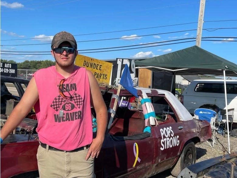 Mark Cuykendall, 23, is a four-time feature winner at Monroe County Fair Demolition Derby. He'll be competing again this year in the 50th annual event.