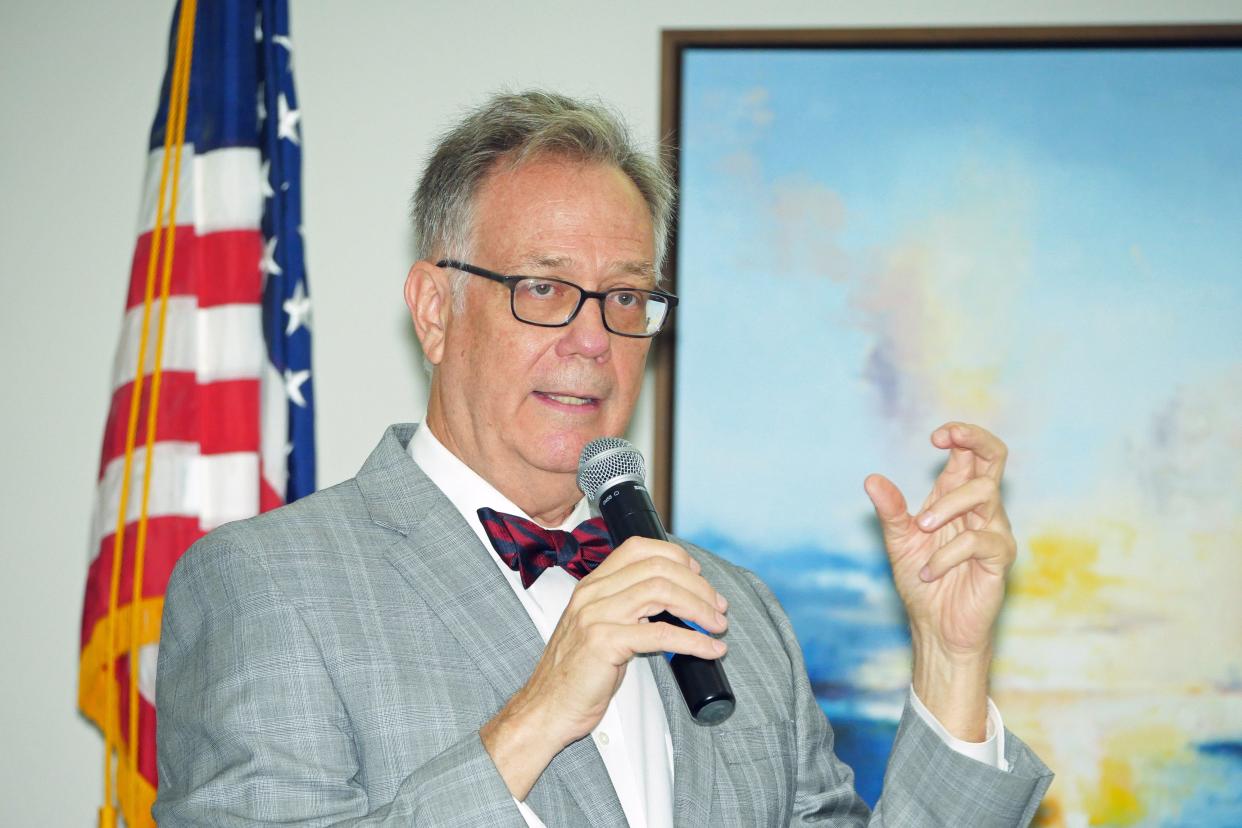 Dr Jerry Parrish, an economist with Florida State University, offered thoughts on the economic future locally and nationally Friday, April 22, 2022, at the Venice Area Chamber of Commerce Economic Outlook 2022 breakfast, hosted at the Venice Golf and Country Club.