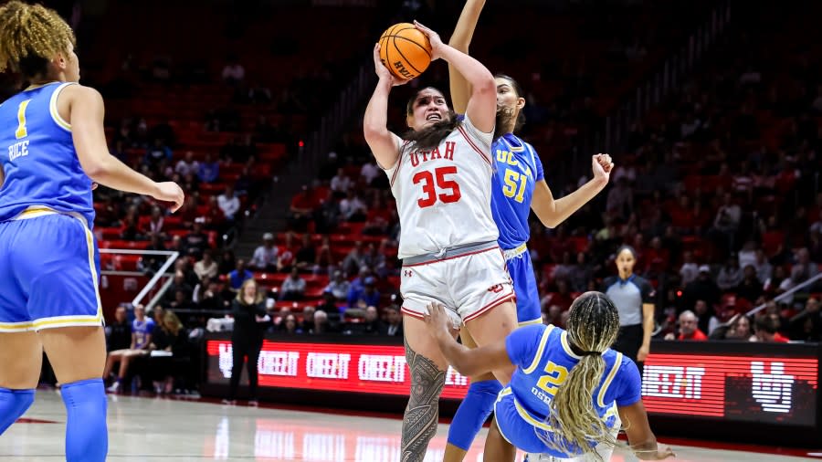 NCAA WBB. Utah Utes vs. UCLA Bruins at Jon M. Huntsman Center in Salt Lake City, UT on Monday, January 22, 2024. © Bryan Byerly