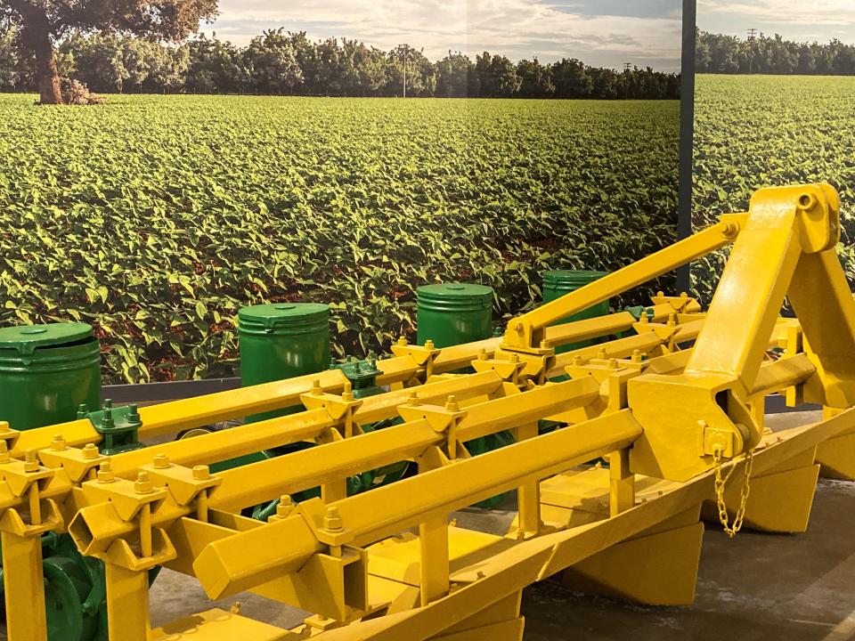 Dry bean crops were saved from root rot thanks to innovative implements like this John Deere Bedshaper.