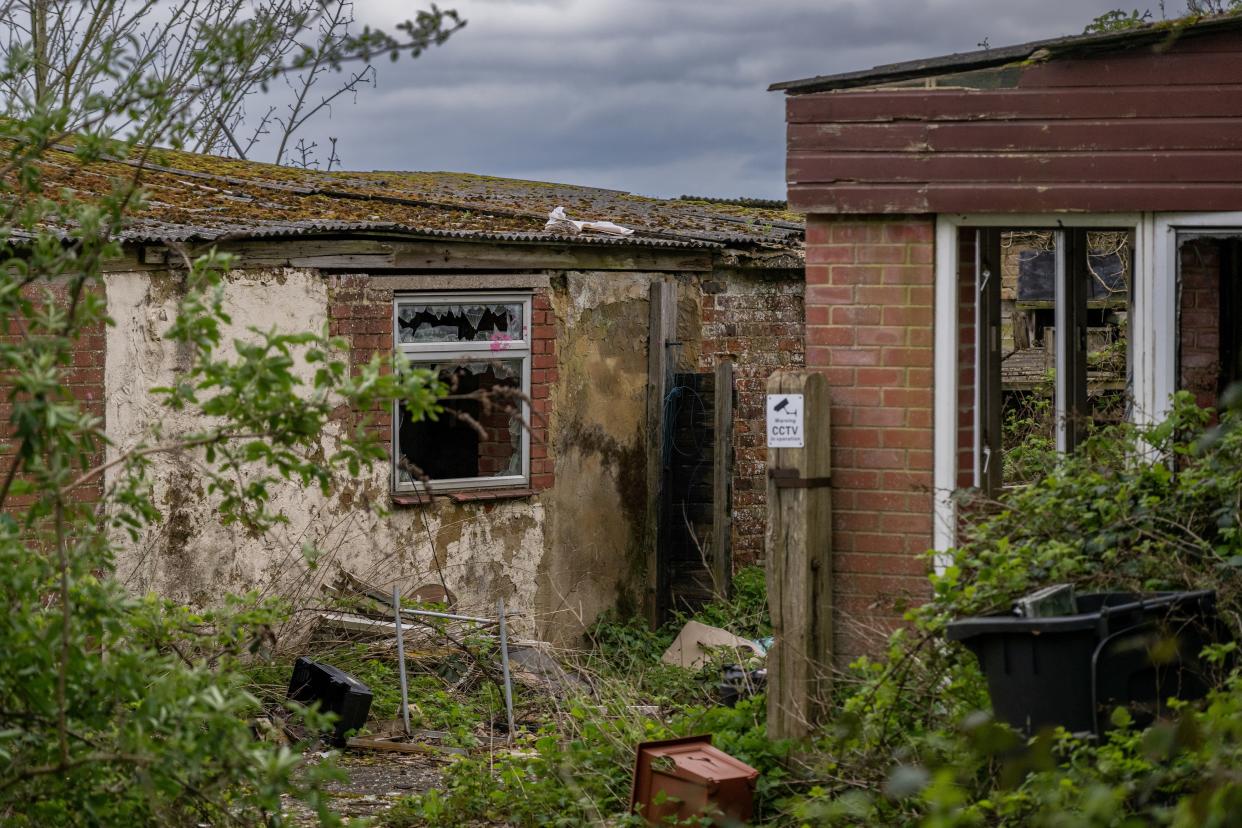 A building located on the land. (SWNS)