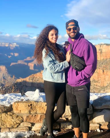 <p>Ricochet Instagram </p> Samantha Irvin and Ricochet at Grand Canyon National Park