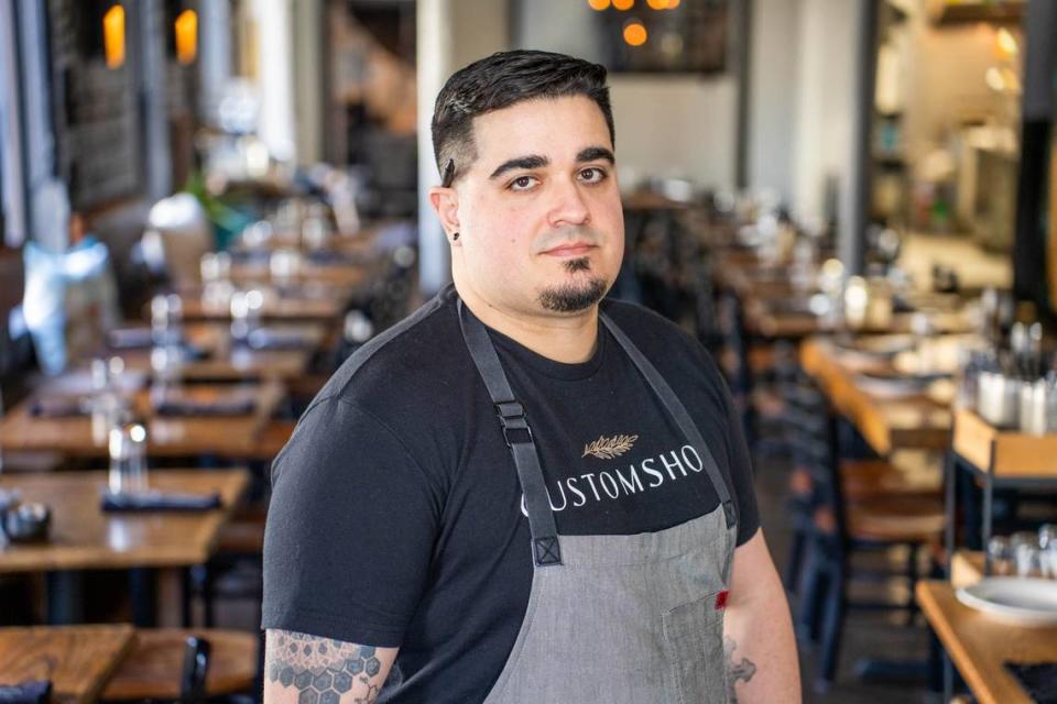 Chef Andres Kaifer at Customshop has been the majority owner at the Elizabeth neighborhood restaurant since mid-2022. Alex Cason/CharlotteFive
