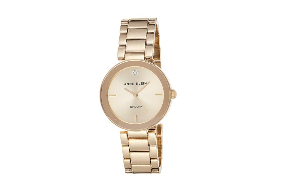 Anne Klein Women's Genuine Diamond Dial Bracelet Watch. (Photo: Amazon)