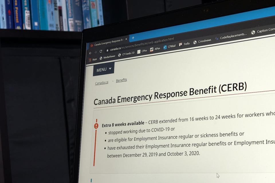 The Canada Emergency Response Benefit provided financial support to employed and self-employed Canadians who were affected by COVID-19. THE CANADIAN PRESS/Giordano Ciampini