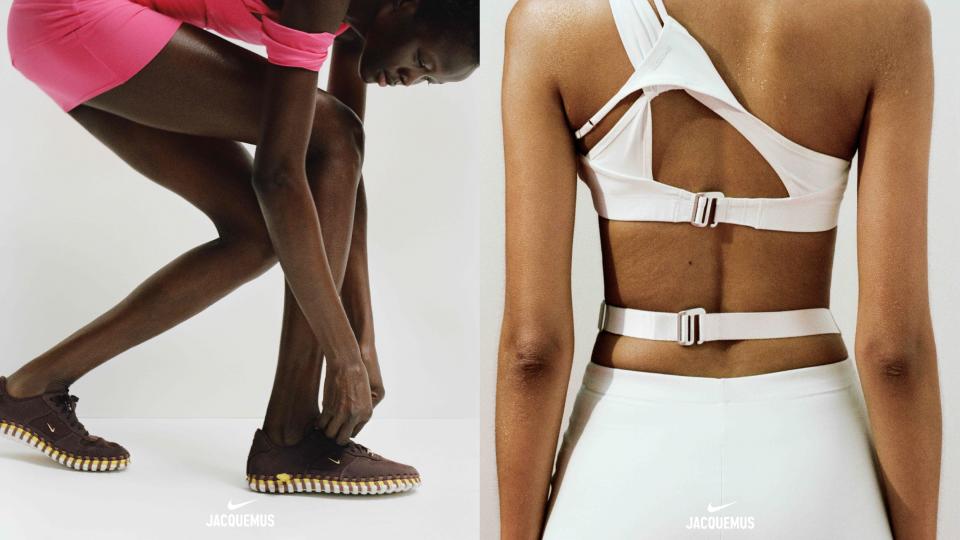 在Nike x Jacquemus 2024春季系列中，運動和時尚相互融合。圖片來源:Nike