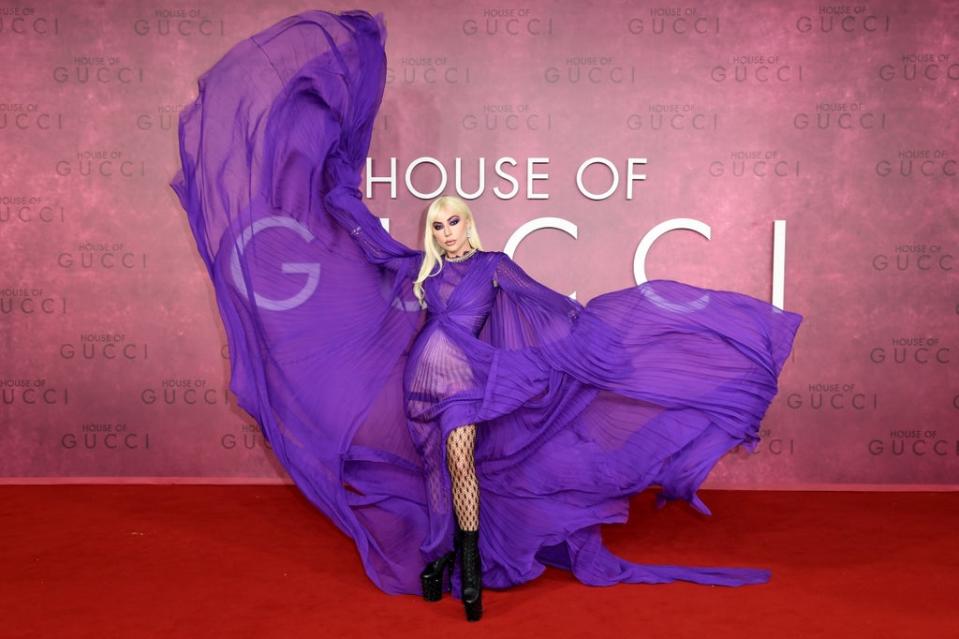 Lady Gaga at The House of Gucci premiere in London (Gareth Cattermole/Getty Images)