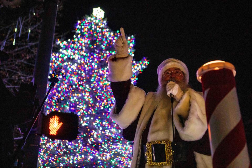 People came out to see the annual Christmas Tree Lighting on Nov. 18, 2022 in downtown Chillicothe, Ohio.