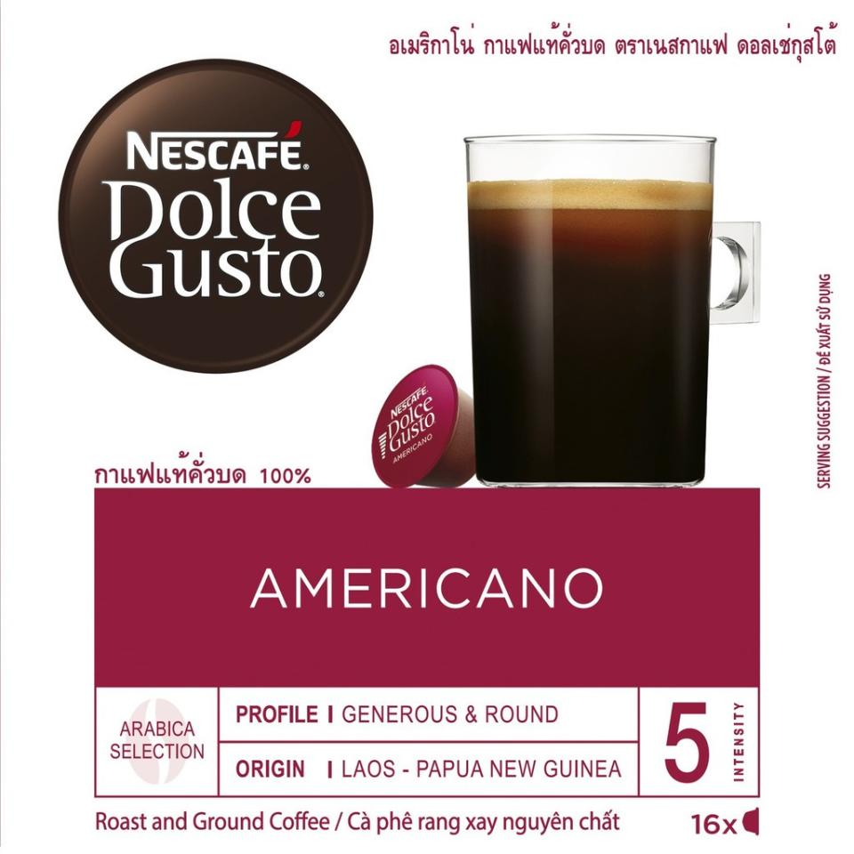 NESCAFÉ® Dolce Gusto® Americano Coffee Capsules 16 Servings. (Photo: Shopee SG)