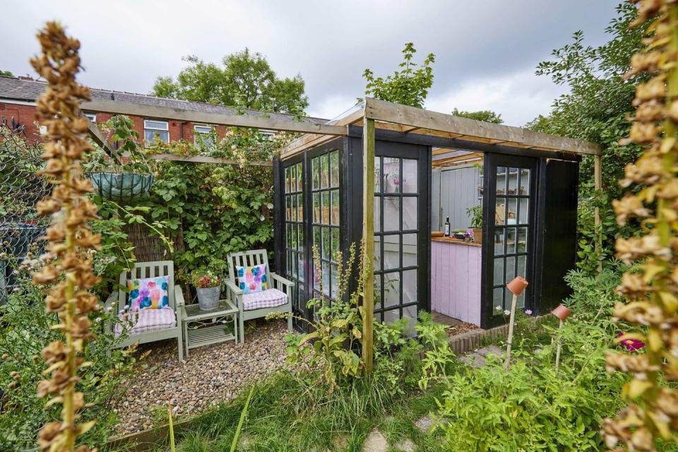 <p><strong>• SHED OF THE YEAR 2022 WINNER</strong></p><p><strong>• </strong><strong>BUDGET CATEGORY WINNER</strong></p><p>This pastel-coloured shed inspired by Kelly's love of upcycling and repurposing has been crowned the UK's best shed in Cuprinol's annual competition. Mother-of-four Kelly transformed her basic <a href="https://www.housebeautiful.com/uk/garden/a37283523/allotments/" rel="nofollow noopener" target="_blank" data-ylk="slk:allotment;elm:context_link;itc:0;sec:content-canvas" class="link ">allotment</a> plot into a beautiful hideaway where she could grow fresh plants and ingredients for cooking and baking – homemade lavender & lemon cake and nettle tea are regular treats at the Haworth household.</p>