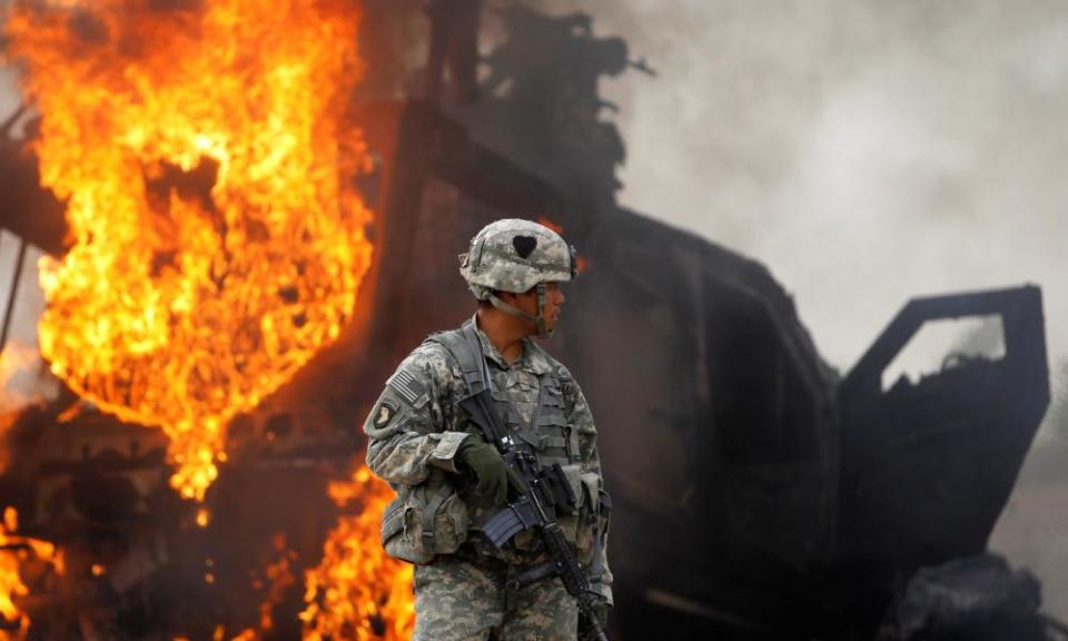 <span>Photograph: Bob Strong/Reuters</span>