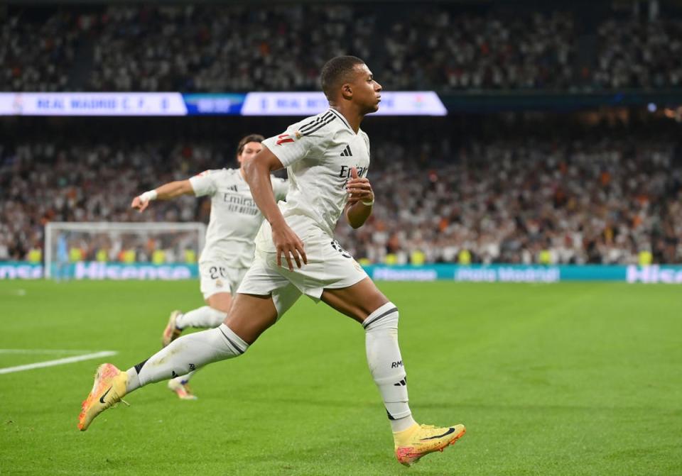 Mbappe scored his first La Liga goal on 1 September against Betis (Getty Images)