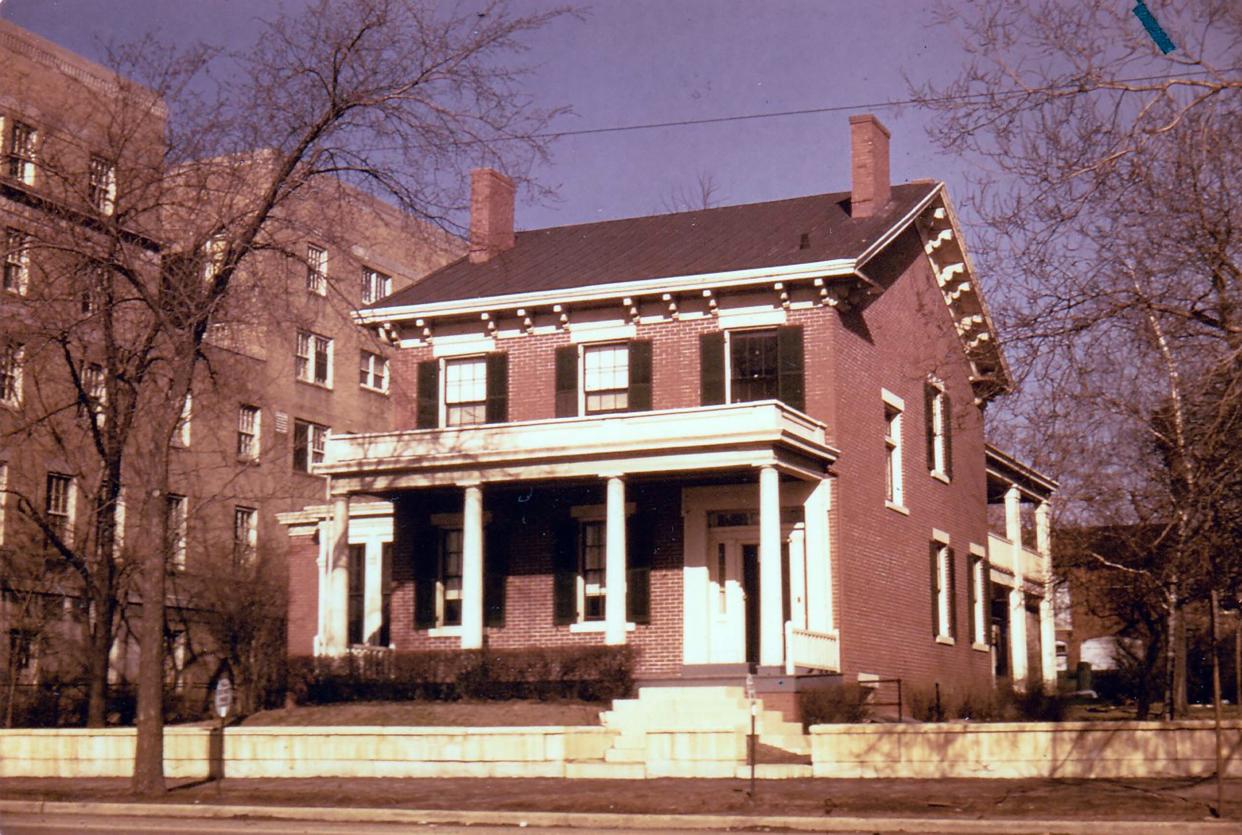 The John Reynolds house at 305 NE Jefferson Ave. in Peoria, built in 1847, was torn down to make way for what became Interstate 74.