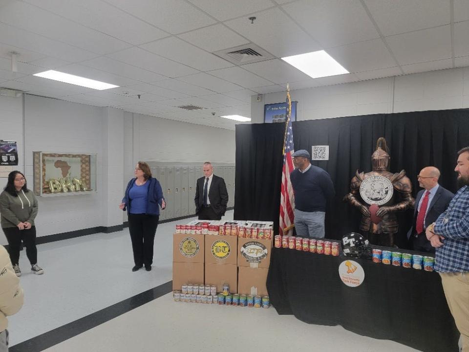 Over 3,000 cans were collected by Bergen County Technical School District students as part of their first annual "Souper Bowl" event.