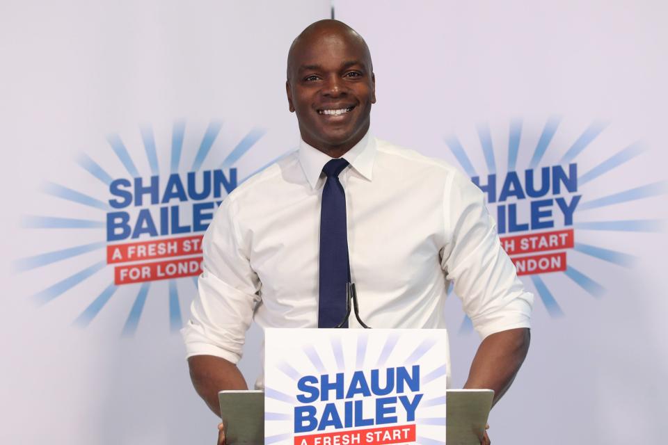 <p>Man with a plan: Shaun Bailey unveils his mayoral manifesto</p> (PA)