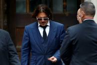 Actor Johnny Depp at the High Court in London