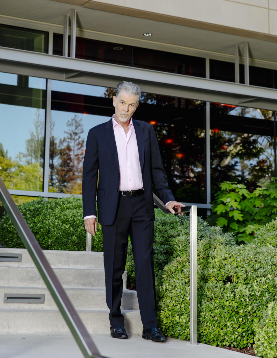 Reed Hastings, director ejecutivo de Netflix, en Los Gatos, California, el 11 de agosto de 2020. (Cayce Clifford/The New York Times)
