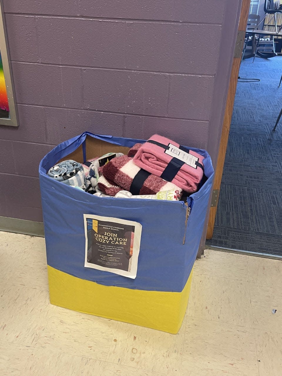 Blanket boxes can be found at several Onslow schools, the libraries, and Dairy Queen.