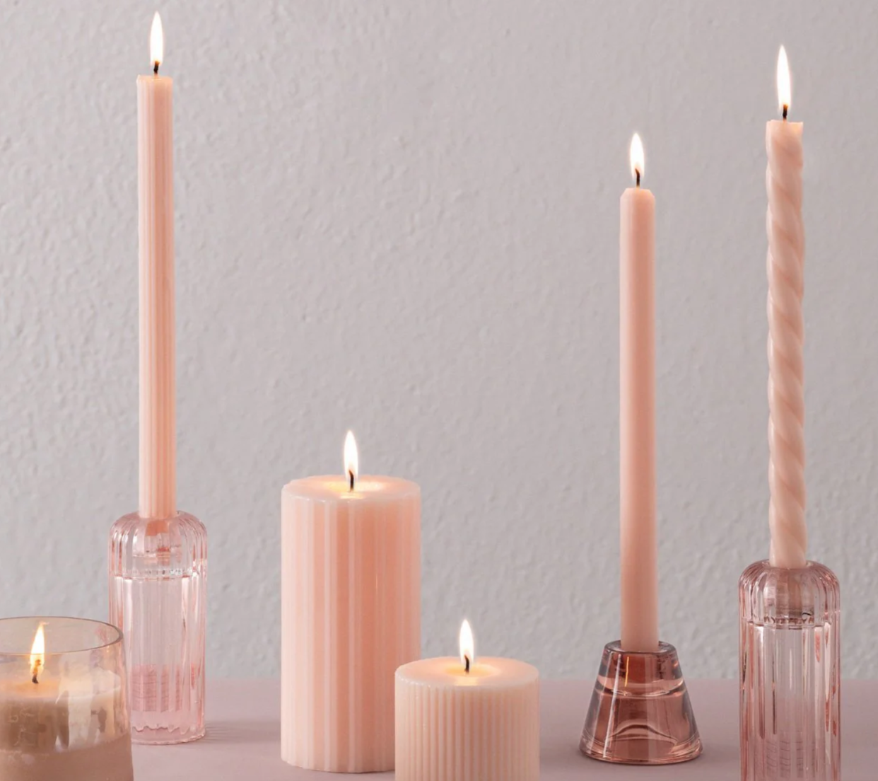 <p><a href="https://illumecandles.com/collections/tapers-pillars/products/paloma-petal-assorted-candle-tapers-3-pack?variant=42279738409135" rel="nofollow noopener" target="_blank" data-ylk="slk:Shop Now;elm:context_link;itc:0;sec:content-canvas" class="link rapid-noclick-resp">Shop Now</a></p><p>Assorted Pink Candle Tapers 3-Pack</p><p>illumecandles.com</p><p>$17.00</p><span class="copyright">Illume</span>