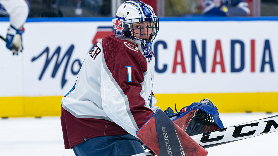 Jett Alexander could get a taste of NHL action when the Maple Leafs take on the Canadiens. (Photo by Julian Avram/Icon Sportswire via Getty Images)