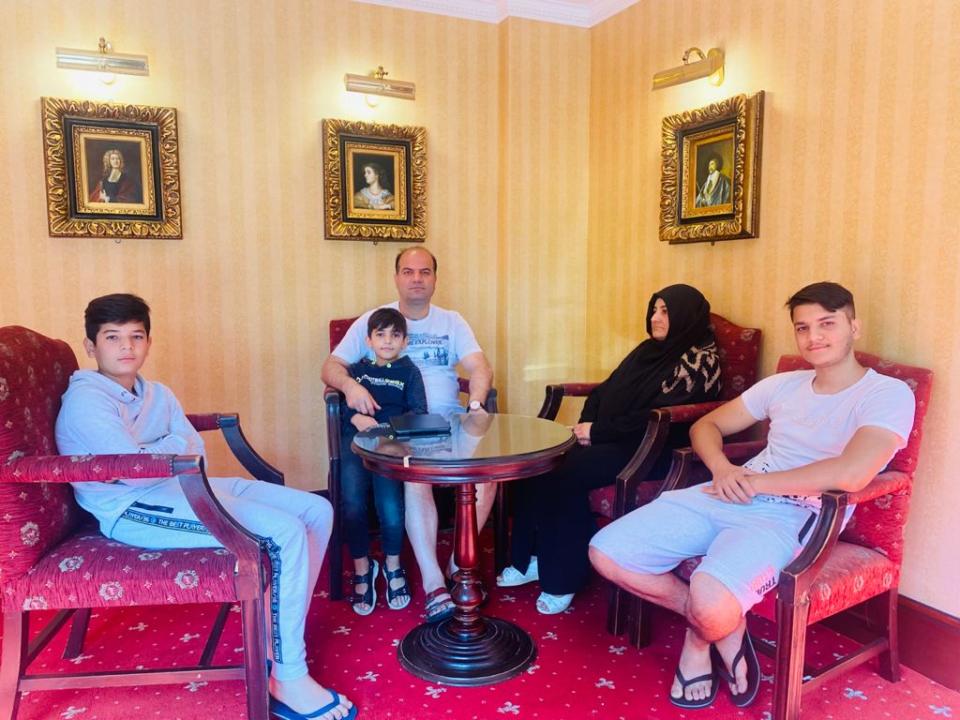 Sayed Hasemi, his wife Lida, and their three sons (Sayed Hashemi)