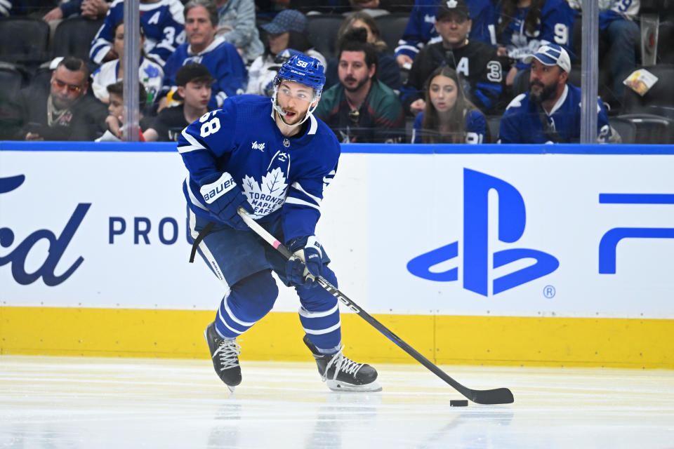 Michael Bunting scored 23 goals for the Leafs in 2022-23. (Photo by Gavin Napier/Icon Sportswire via Getty Images)