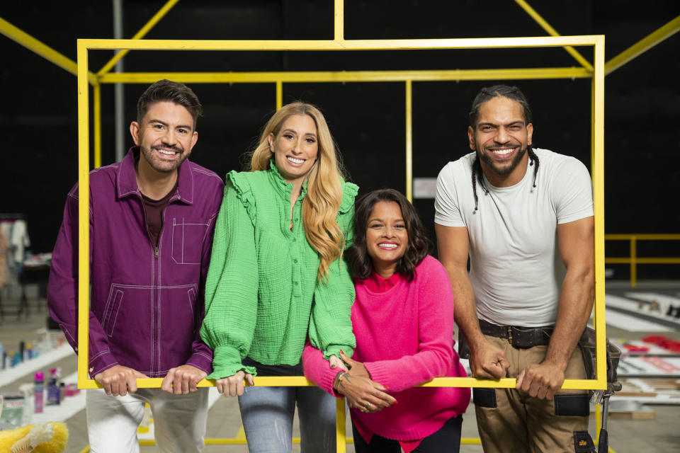 Sort Your Life Out S2,Portrait,Iwan Carrington, Stacey Solomon, Dilly Carter, Rob Bent,**STRICTLY EMBARGOED NOT FOR PUBLICATION BEFORE 00:01 ON MONDAY 16TH JANUARY 2023**,Optomen TV,James Stack