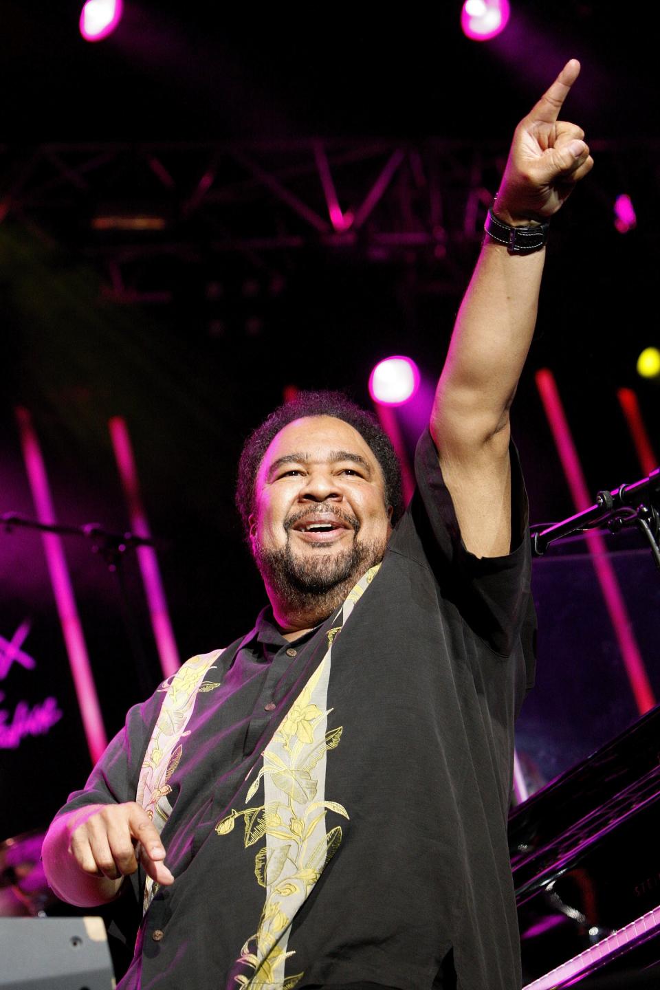 FILE - In this July 13, 2009 file photo, US jazz artist George Duke performs on the Stravinski Hall stage at the 43rd Montreux Jazz Festival, in Montreux, Switzerland. Duke, 67, the Grammy-winning jazz keyboardist and producer whose sound infused acoustic jazz, electronic jazz, funk, R&B and soul in a 40-year-plus career, died Monday, Aug. 5, 2013, in Los Angeles. He was being treated for chronic lymphocytic leukemia. (AP Photo/Keystone, Jean-Christophe Bott, File)