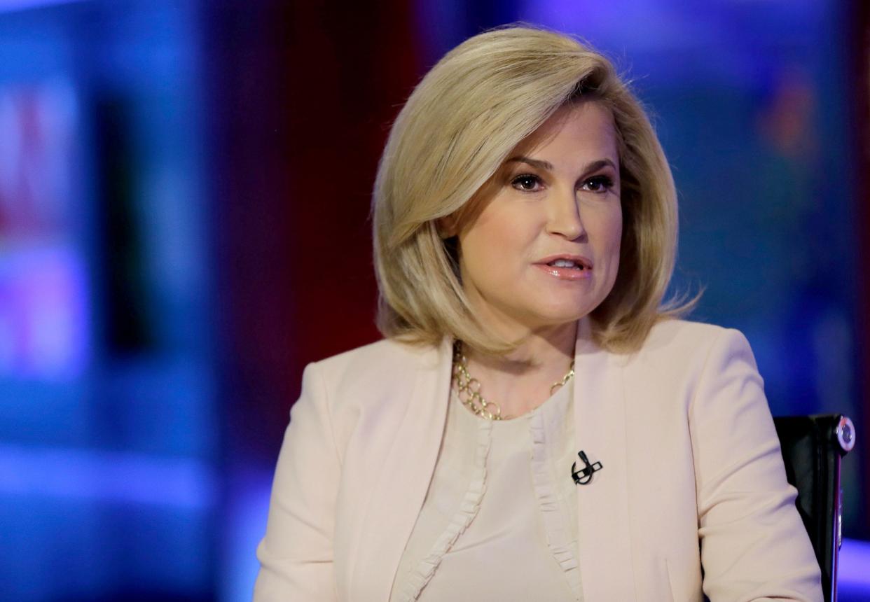 Goldman Sachs executive Heidi Cruz, pictured in 2016 on Fox News during her husband Ted Cruz’s unsuccessful presidential run.  (Getty Images)