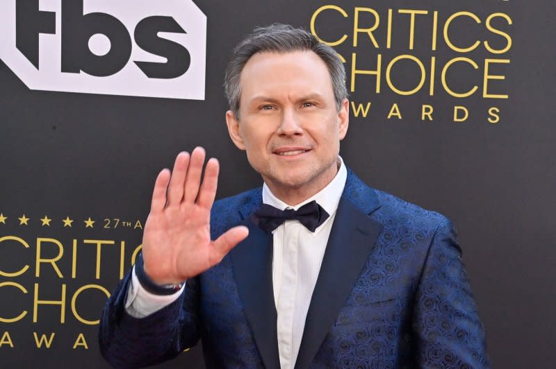 Christian Slater attends the Critics Choice Awards in 2022. File Photo by Jim Ruymen/UPI