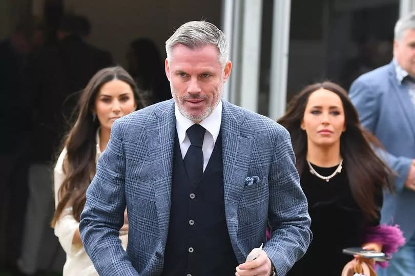 Jamie Carragher at the Grand National