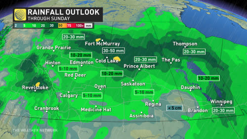 Prairies rainfall outlook