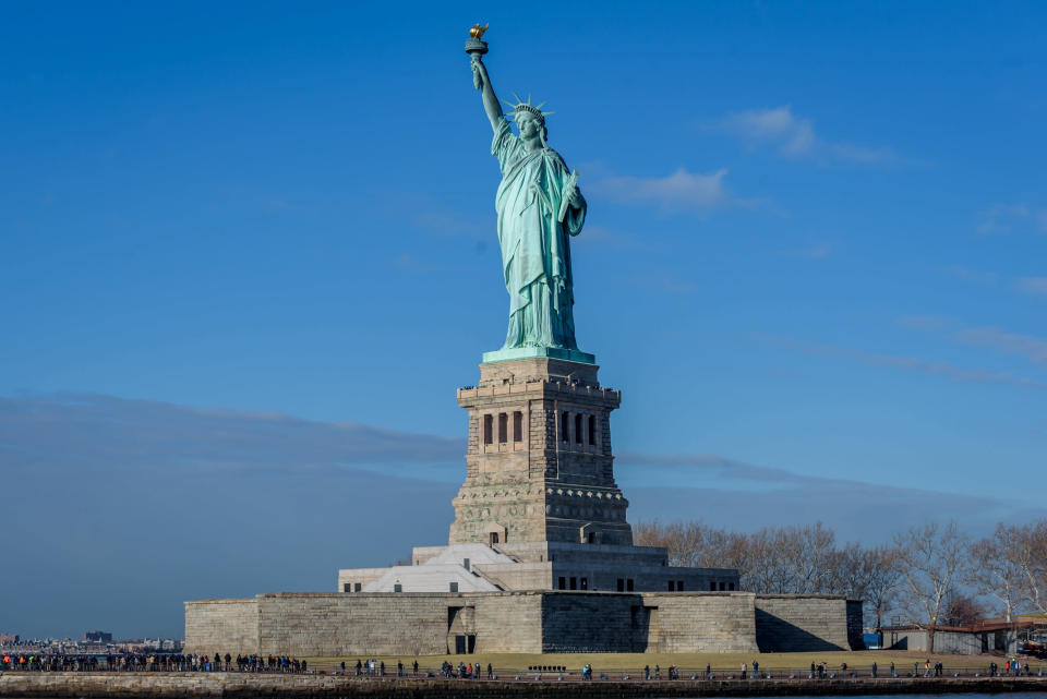 Satue Of Liberty in New York, NY on December 8, 2018. (Photo by Erik McGregor/Sipa USA)