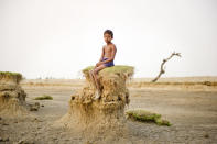 Ghoramara island is located on a delta region in West Bengal. Due to the dramatic increase in sea level, resulting from the effects global warming since the 1960s, the shores of this island are being perpetually washed away. Since the 1980s more than 50% of the territory has vanished due to erosion by the sea. Many of the people still living on the island are farmers and fishermen who depend on the island's resources for their livelihoods. (Daesung Lee, Korea, Finalist, Contemporary Issues, Professional Competition, 2013 Sony World Photography Awards/SIPA Press) <br> <br> <a href="http://worldphoto.org/about-the-sony-world-photography-awards/" rel="nofollow noopener" target="_blank" data-ylk="slk:Click here to see the full shortlist at World Photography Organisation;elm:context_link;itc:0;sec:content-canvas" class="link ">Click here to see the full shortlist at World Photography Organisation</a>