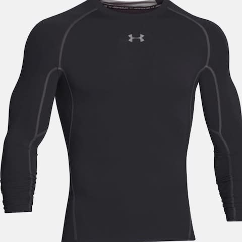 Men's UA HeatGear® Armour Long Sleeve Compression Shirt - Credit: Under Armour