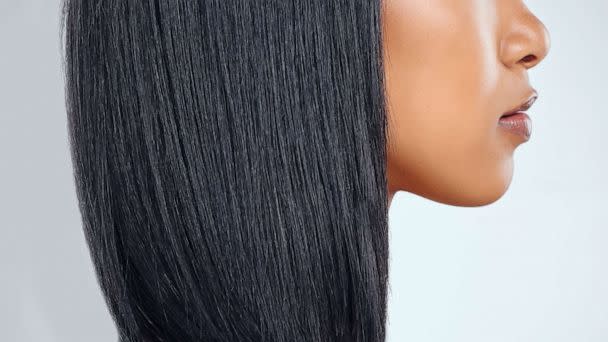 PHOTO: A Black woman with black straightened hair in an undated stock photo.  (STOCK PHOTO/Getty Images)