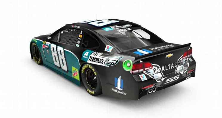 The Dale Earnhardt Jr. Eagles car that will never be. (Courtesy Hendrick Motorsports)