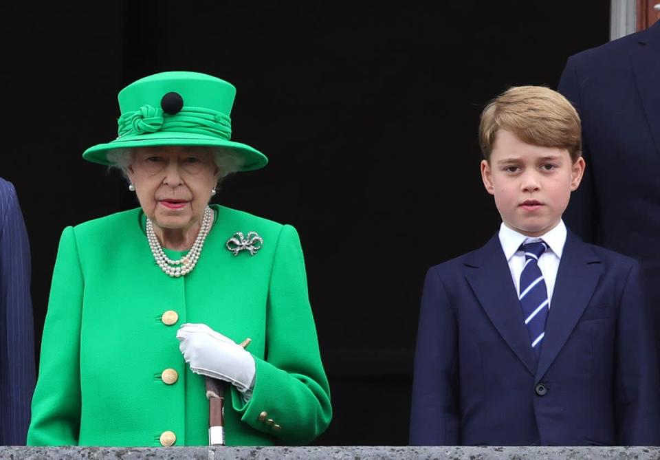 The Queen and Prince George (Chris Jackson/PA) (PA Wire)