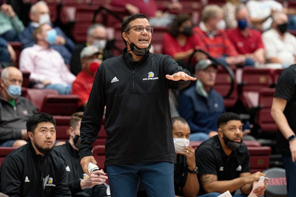 Former CSU basketball coach Tim Miles is in his first season at San Jose State. He faces the Rams for the first time as an opposing coach on Saturday in San Jose.