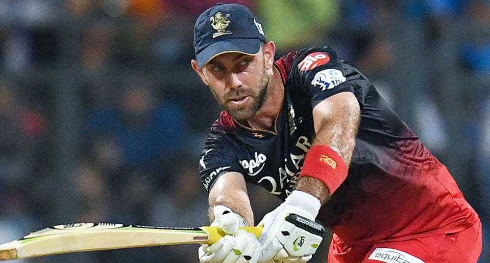 Seen here, Glenn Maxwell batting in the Indian Premier League.