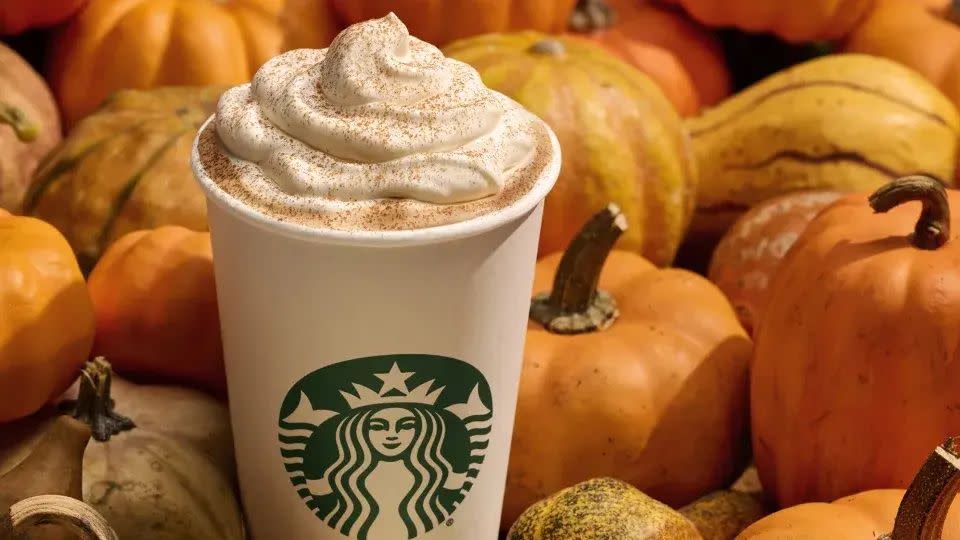 starbucks pumpkin spice latte