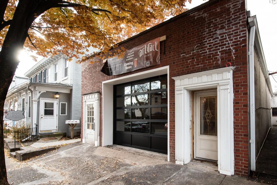 Construction is underway at the former Fine Wine & Good Spirits building on West Court Street in Doylestown Borough, on Monday, November 13, 2023, where Artifact Brewing plans to open its second location by early 2024.