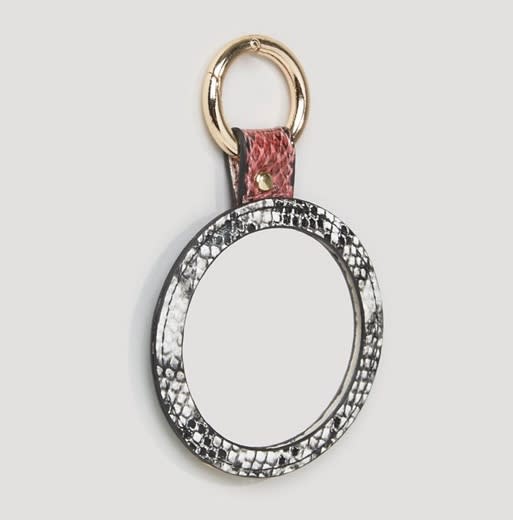 Snake Mirror Key Ring