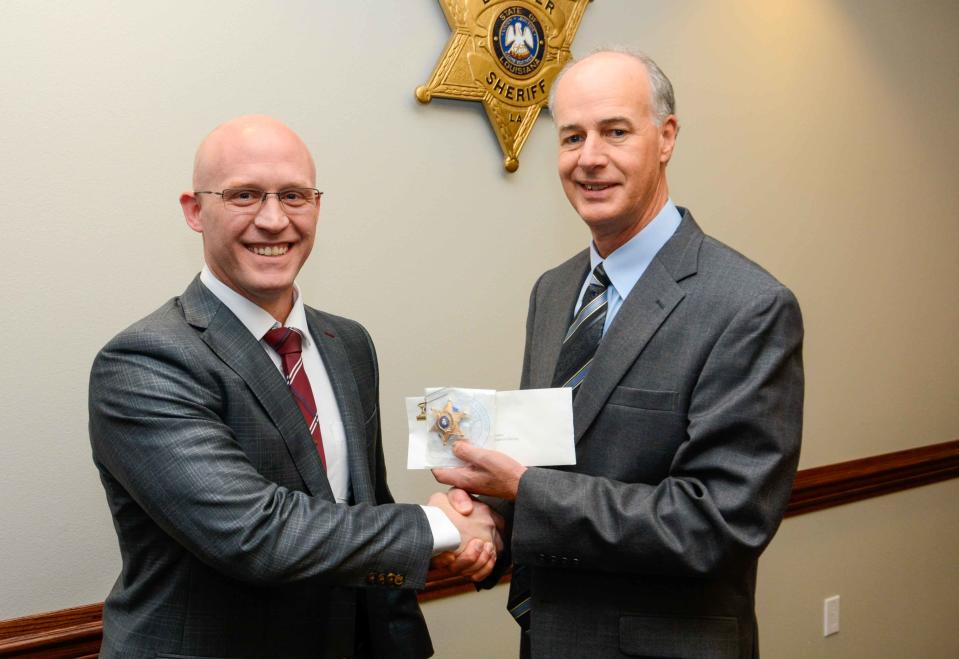 Sheriff Whittington promotes a deputy to the rank of Sergeant: Deputy Timothy Wooten