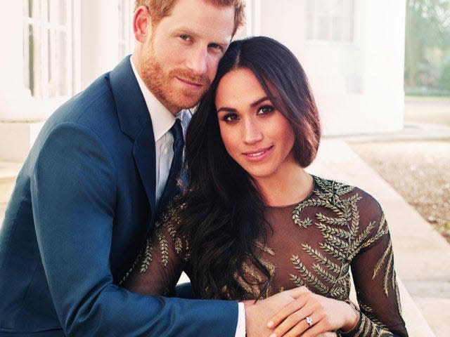 Prince Harry and Meghan Markle's engagement portrait