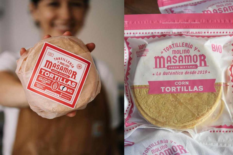 Tortillas de maíz orgánico de Masamor.