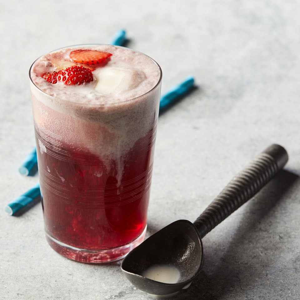 Red Wine Ice Cream Float