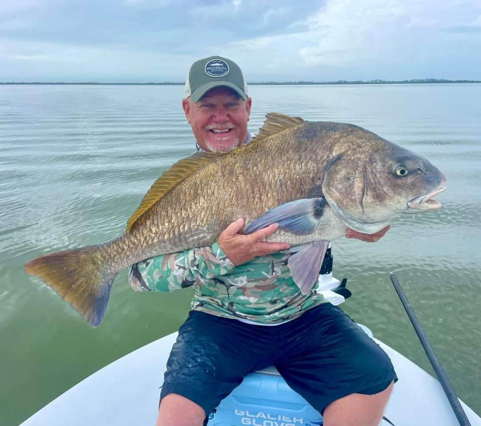 Angler Eddie Gius of Boynton Beach fished Jan. 27, 2024 in the Mosquito Lagoon and northern Indian River Lagoon with Capt. Jon Lulay of 2 Castaway Charters in Titusville.