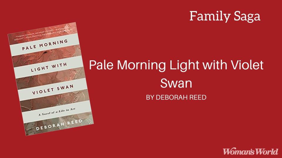 Pale Morning Light with Violet Swan by Deborah Reed