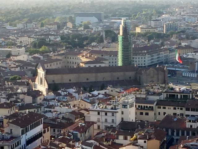 A view of the Santa Maria Novella church in central Florence which is the venue for Theresa May's crunch speech on Brexit (Arj Singh/PA)